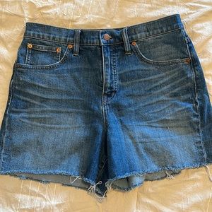Madewell High Waisted Denim Short
